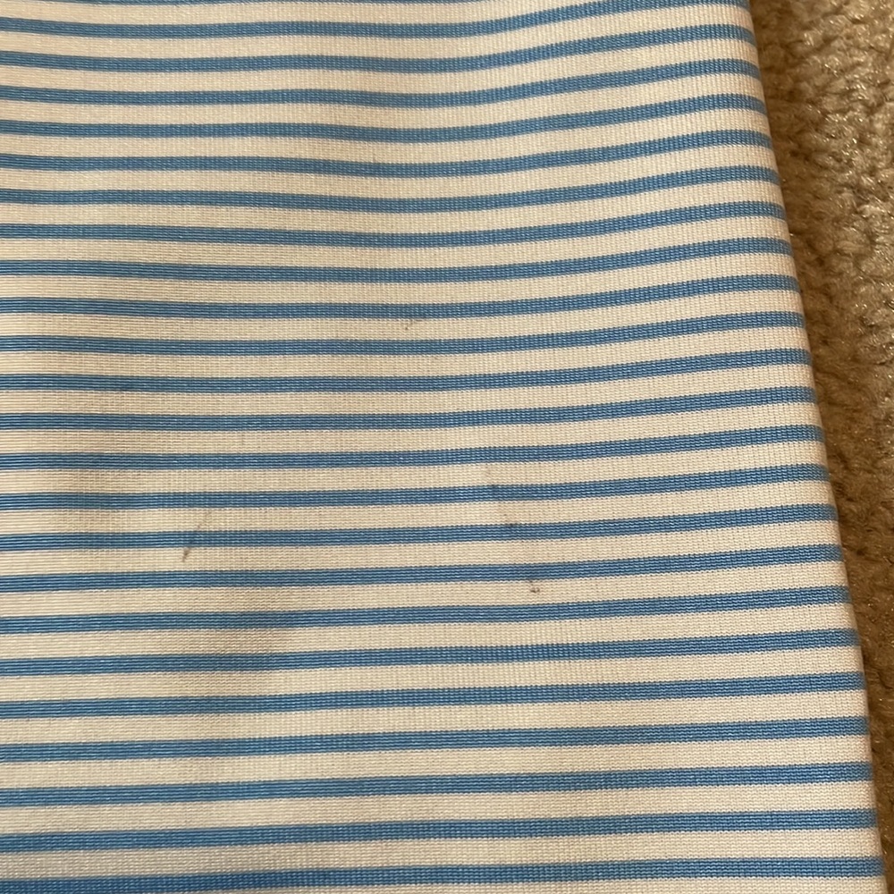 Nike Performance Striped Mens Golf Polo (Light Blue/White) - Picture 4 of 6